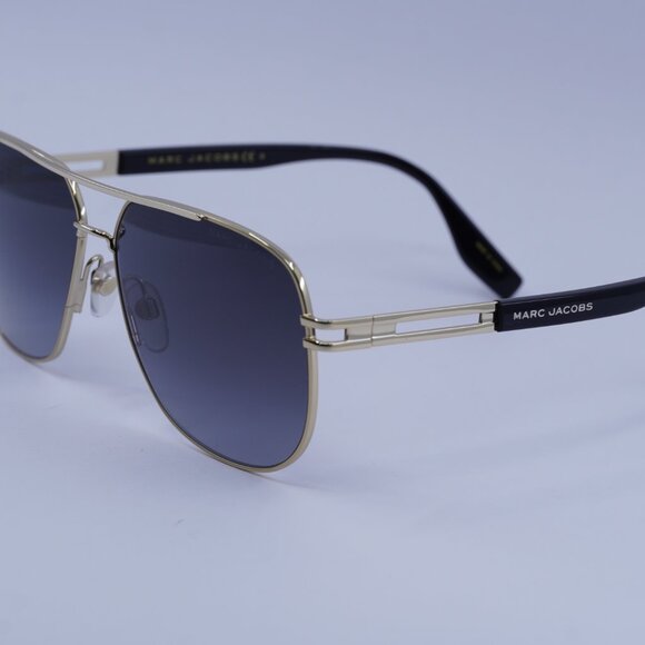 Marc Jacobs MARC 633/S 0RHL 9O Aviator Sunglasses - Gold/Black/Grey - Picture 4 of 11